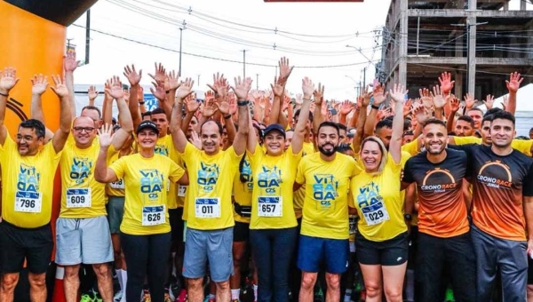 Governadora em exercício Mailza participa da Corrida da Virada em Cruzeiro do Sul
