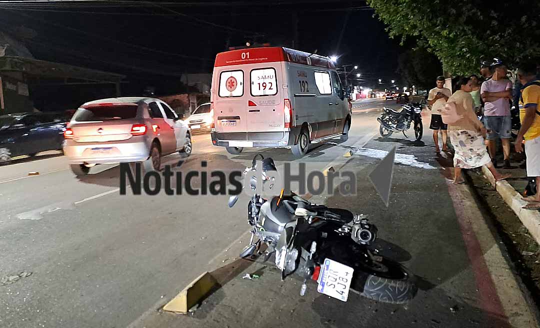 Professor fica em estado grave após colisão entre motocicletas; condutor responsável foge sem prestar socorro