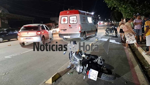 Professor fica em estado grave após colisão entre motocicletas; condutor responsável foge sem prestar socorro
