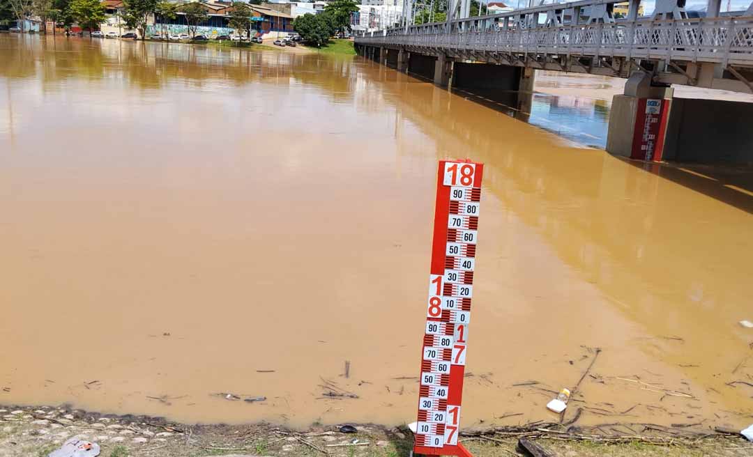 Nível do Rio Acre fica abaixo de 9 metros na Capital; medição indica cenário de normalidade, sem riscos imediatos de enchente para as áreas ribeirinhas