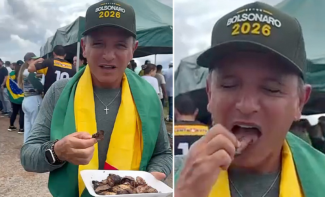 Com prato de carne assada em caminhada com Nikolas Ferreira, Bittar ironiza promessa de picanha de Lula