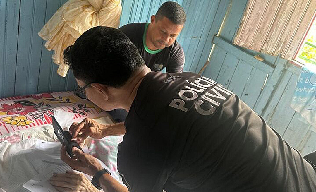 Polícia Civil realiza atendimento especial para idosa de 105 anos na zona rural de Cruzeiro do Sul