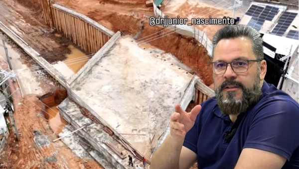 Vídeo nas redes mostra avanço do viaduto da Avenida Ceará, obra viária viabilizada através de emenda do senador Alan Rick