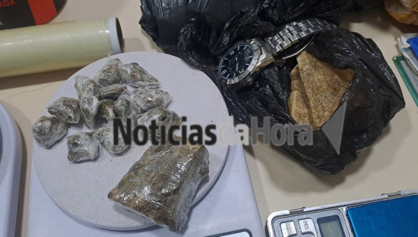 Força Tática do 1° Batalhão prende suspeito por tráfico de drogas ligado a facção criminosa bairro Nova Estação em Rio Branco