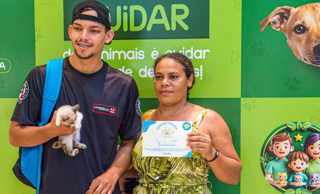 Feira de Adoção no Via Verde Shopping vacina 189 animais e garante adoção responsável