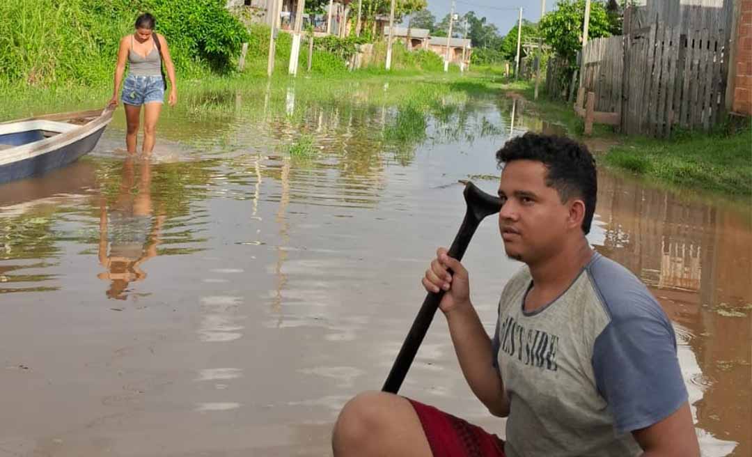 Boletim da enchente registra 1.000 famílias cadastradas e distribuição de 30 mil litros de água em Boca do Acre