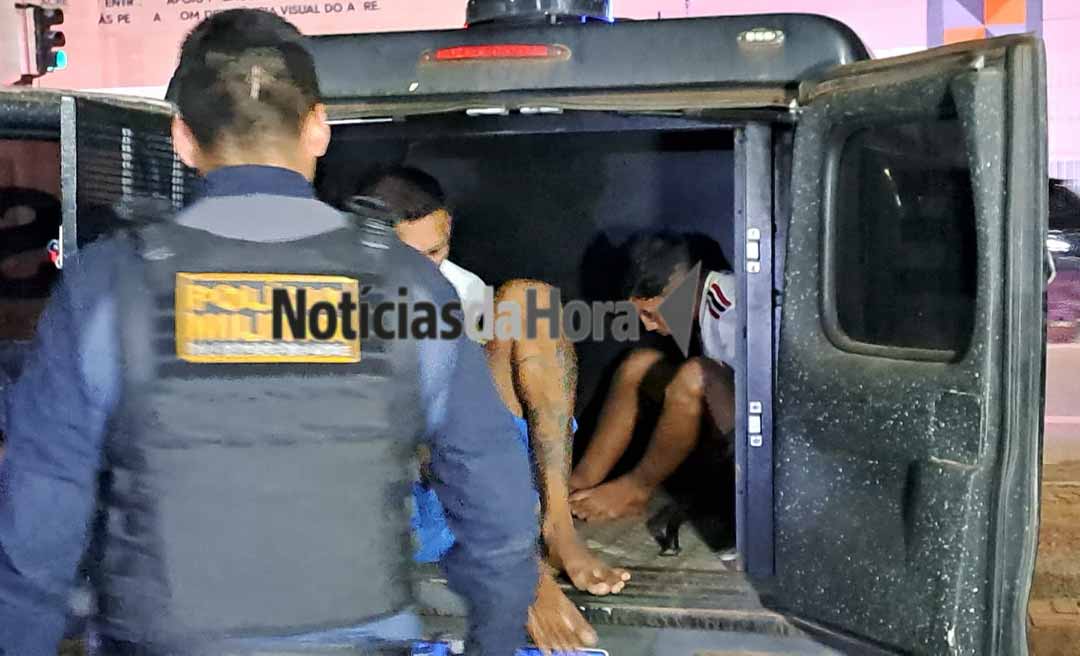 Polícia localiza veículo usado em roubo a mercantil e prende dois integrantes do Comando Vermelho em Rio Branco