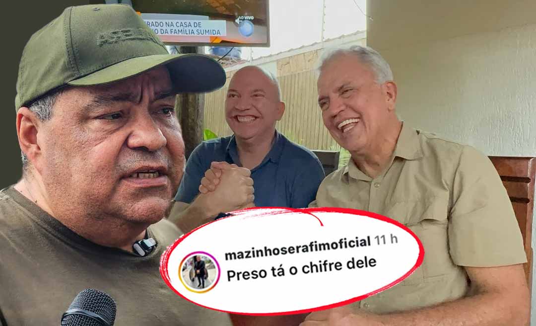 Mazinho responde deboche de Gerlen Diniz: “Preso tá o chifre dele”