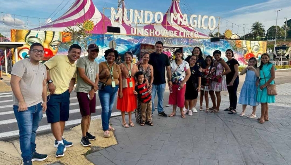Ação do vereador Samir Bestene leva alunos da APAE Rio Branco ao Circo Mundo Mágico no Via Verde Shopping: “Compromisso com a inclusão"