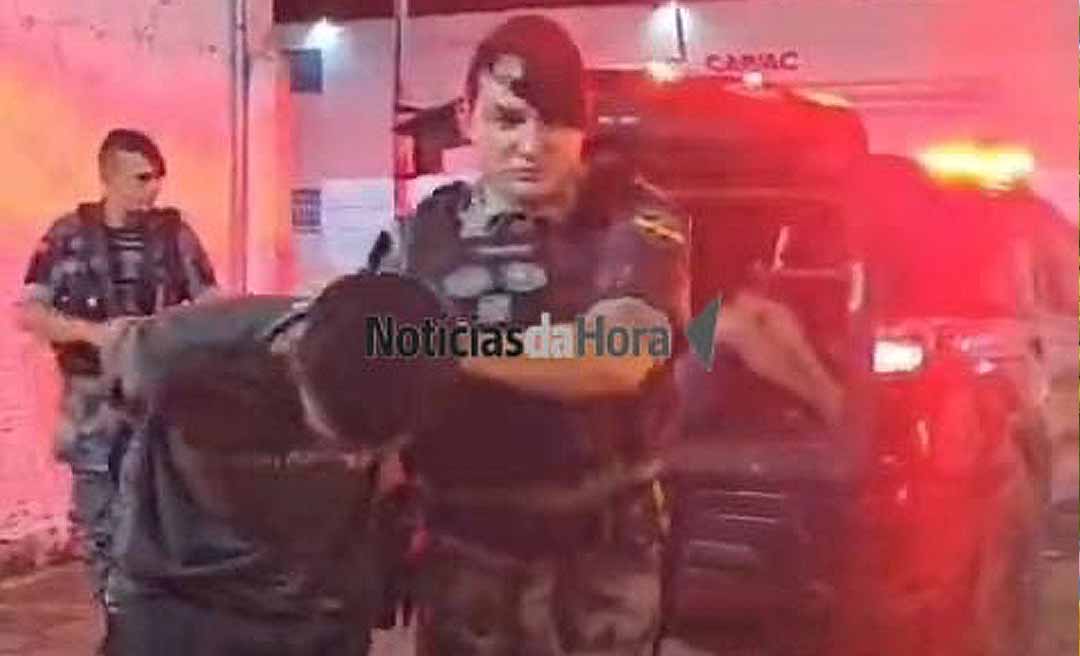 Perseguição policial termina em troca de tiros e prisão de suspeitos de planejar roubo de caminhonete em Rio Branco