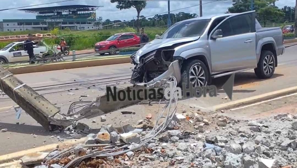 Test drive termina em acidente e deixa mototaxista ferido em Rio Branco