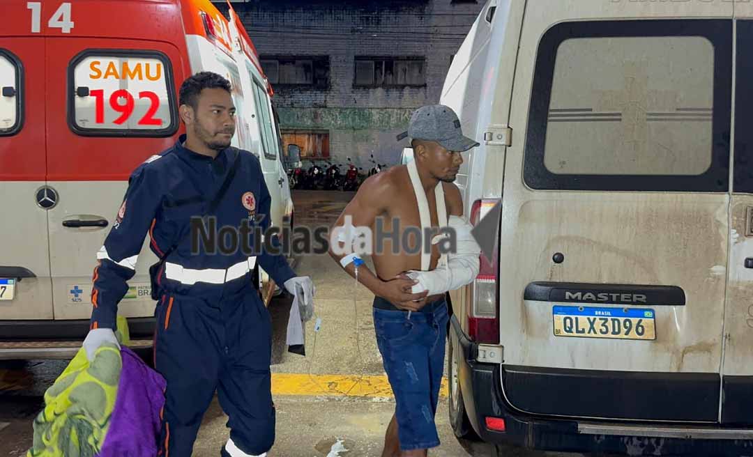 Homem é baleado e tem braço quebrado durante tentativa de homicídio em Brasiléia