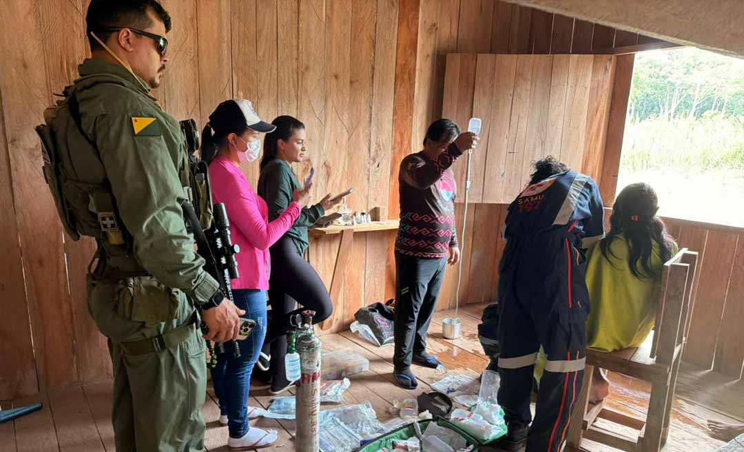 Criança indígena acometida por pneumonia em Feijó é resgatada por ação integrada entre Samu e Ciopaer