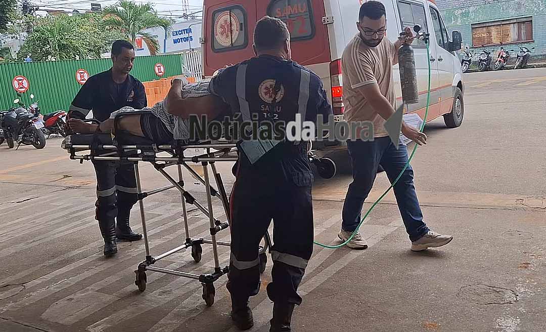 Ex-vereador de Sena Madureira passa mal, é levado ao hospital e transferido para Rio Branco com suspeita de AVC