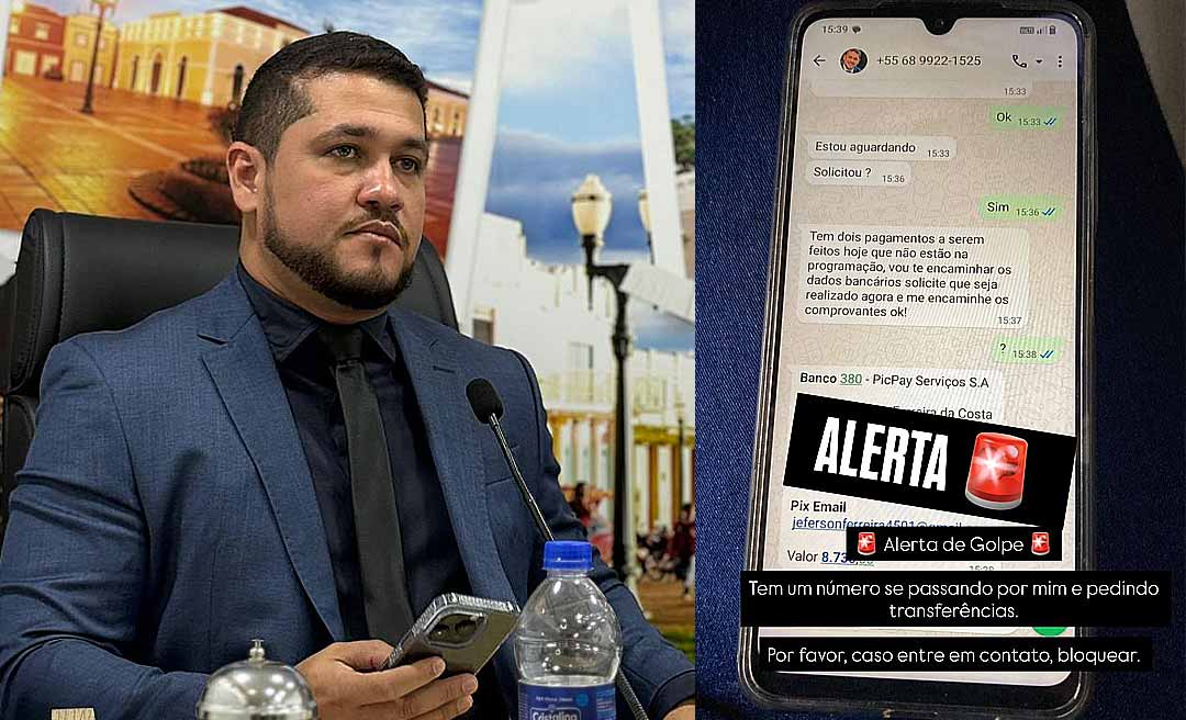 Vereador Moacir Jr alerta para golpe no WhatsApp: “Criminosos estão se passando por mim”
