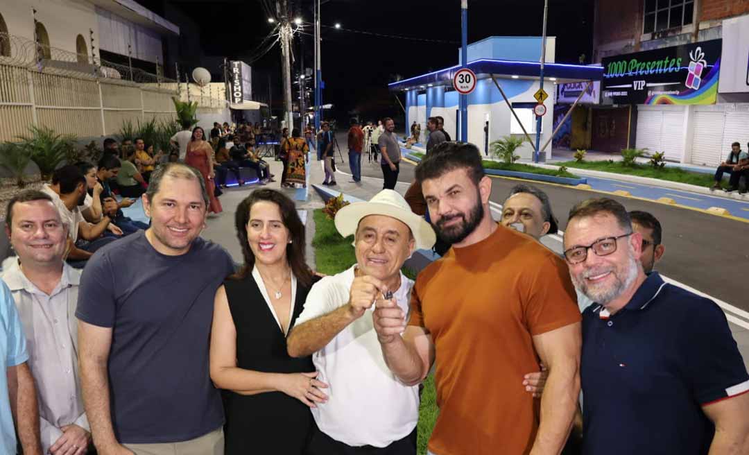 Prefeitura entrega primeira etapa do Calçadão da Benjamin Constant e anuncia continuidade da revitalização no Centro de Rio Branco