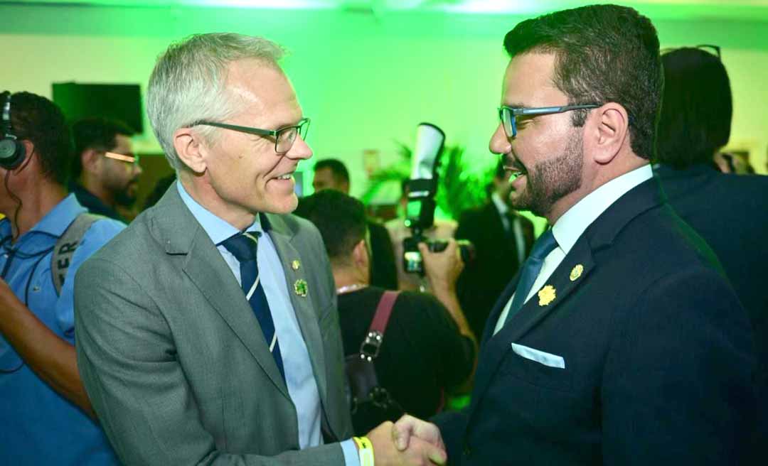 No Maranhão, governador Gladson Camelí abre diálogo com novo embaixador da Noruega, parceiro do Acre na área ambiental