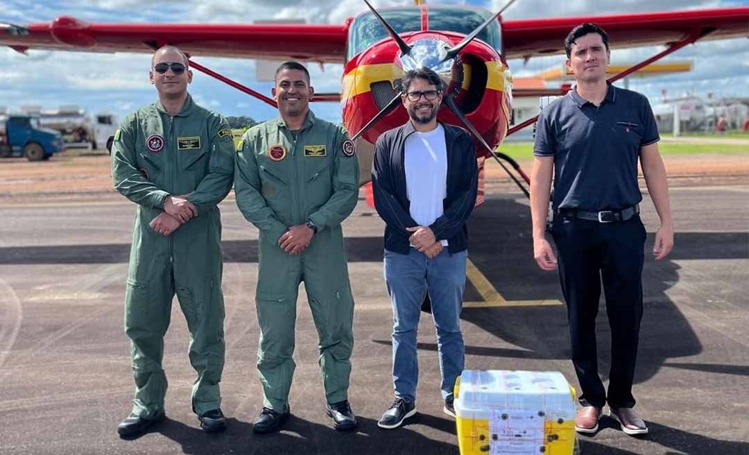 Aeronave do Corpo de Bombeiros realiza primeiro voo para transporte de órgão de Cacoal para Rio Branco