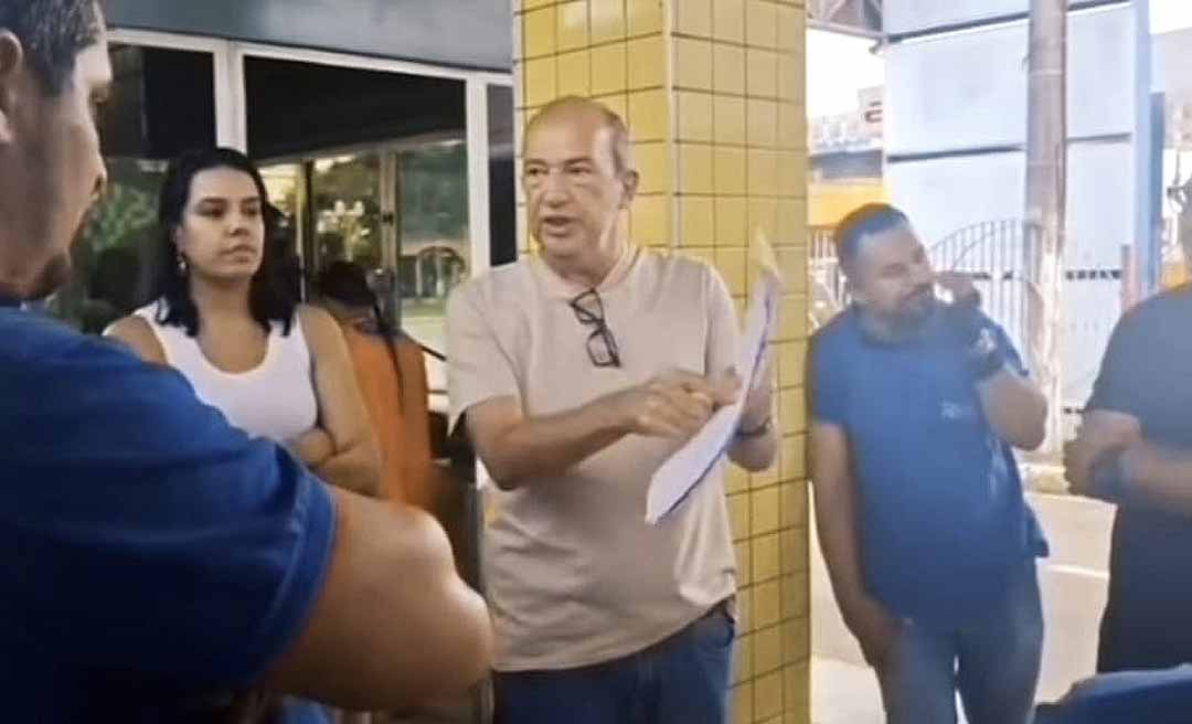 Dono da Ricco discute com trabalhadores no terminal urbano de Rio Branco e vídeo repercute nas redes
