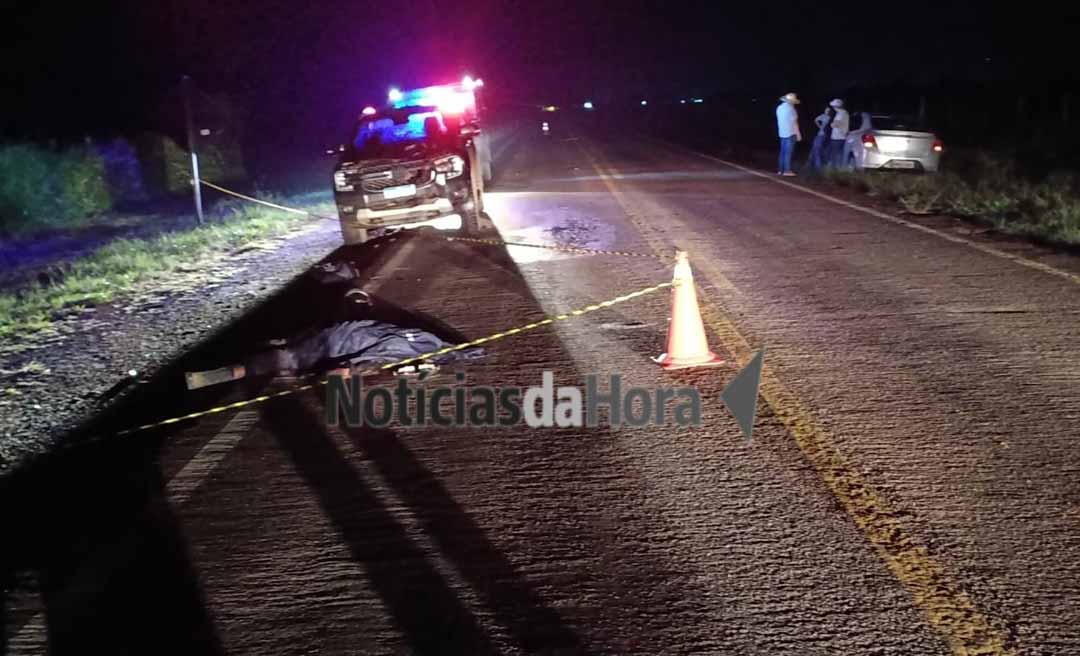 Colisão frontal na BR-317 termina com morte de motociclista em Capixaba