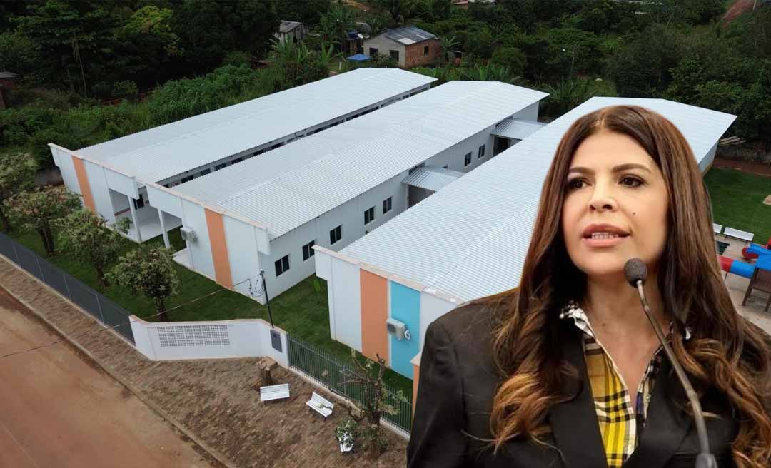 Com recursos de Antônia Lúcia, Vila Campinas ganha escola de R$ 3 milhões com infraestrutura de ponta