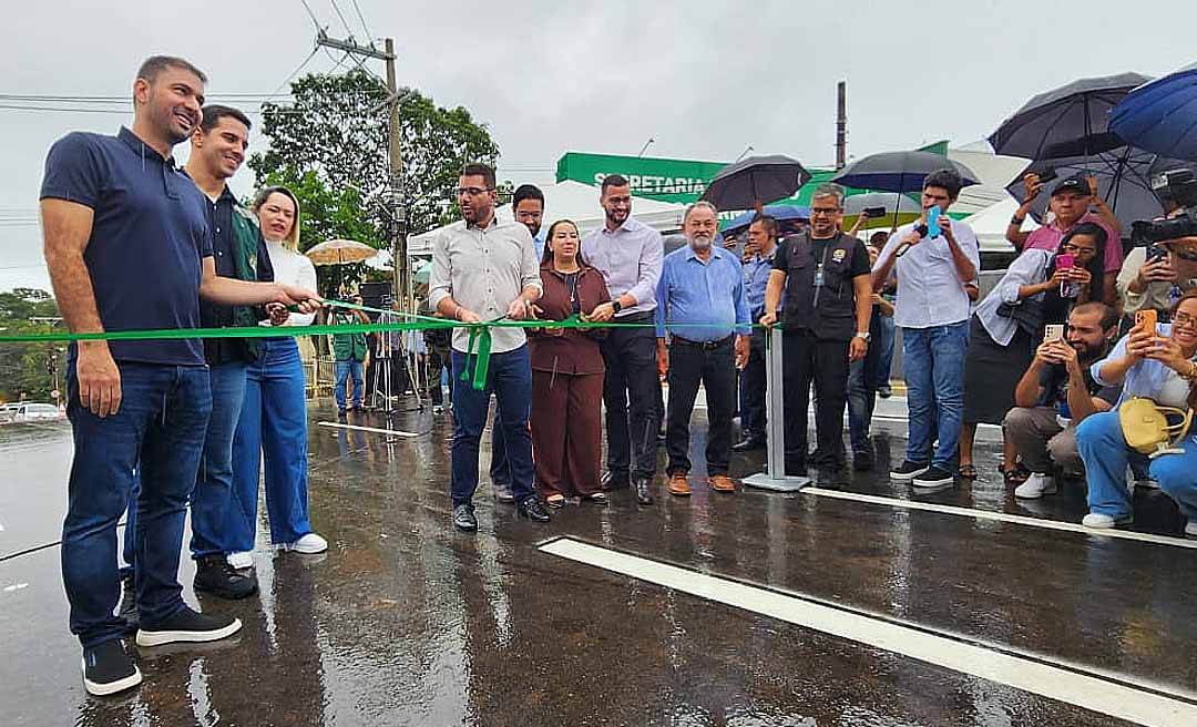 “É um dos maiores presentes que Deus me deu”, diz Gladson ao inaugurar primeira fase do complexo viário da Avenida Ceará no dia do aniversário