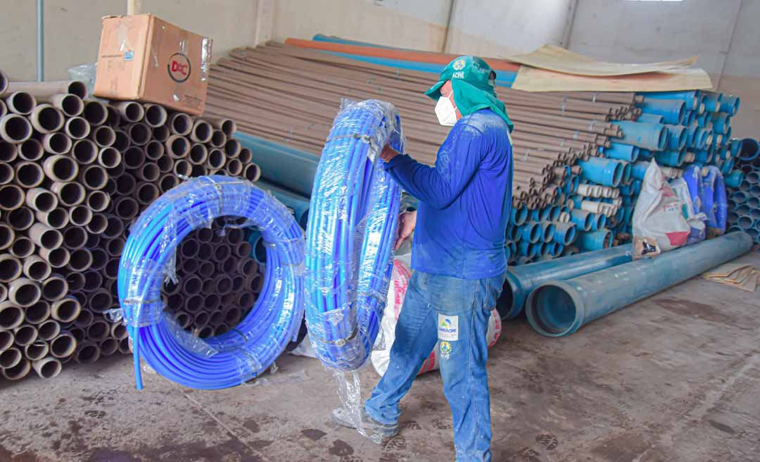 Saneacre fecha primeiro trimestre com investimentos acima de R$ 1 milhão em insumos para ampliação da rede de abastecimento de água