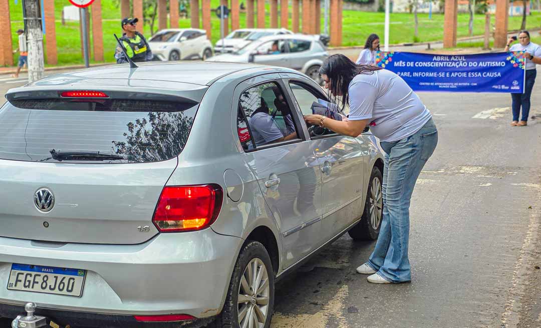 Prefeitura de Rio Branco realiza pit stop de conscientização sobre o autismo e abre programação no Mundo Azul