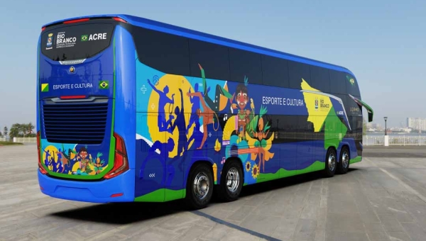 Prefeitura de Rio Branco adquire ônibus de R$ 2,6 milhões para atender esporte e cultura