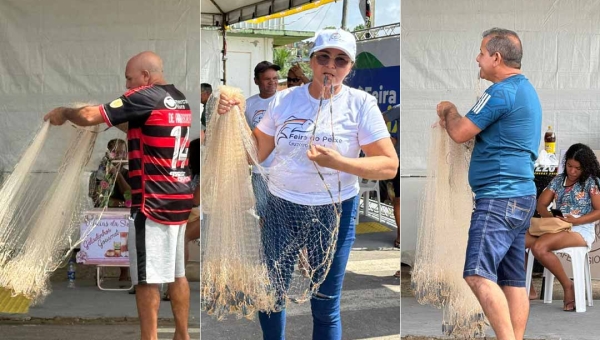 Melhor tarrafeador é eleito e ganha prêmio de R$ 500 na Feira do Peixe em Cruzeiro do Sul