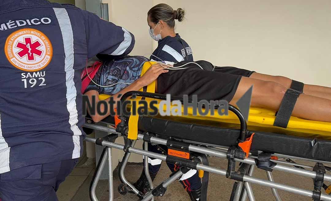 Adolescente é atropelado ao avançar preferencial na Capital; vítima sofreu traumatismo