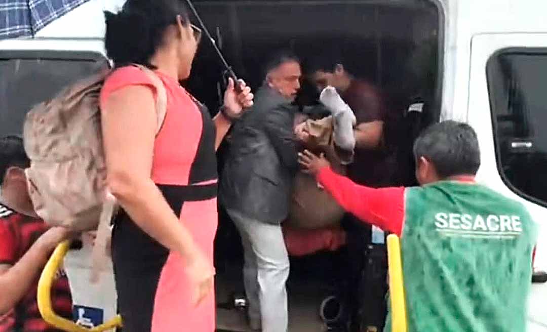 Eber Machado relata que resgatou nos braços menino com deficiência em área alagada na Baixada