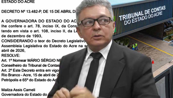 Após aprovação dos deputados, Mário Sérgio é efetivado por Mailza Assis no cargo de conselheiro