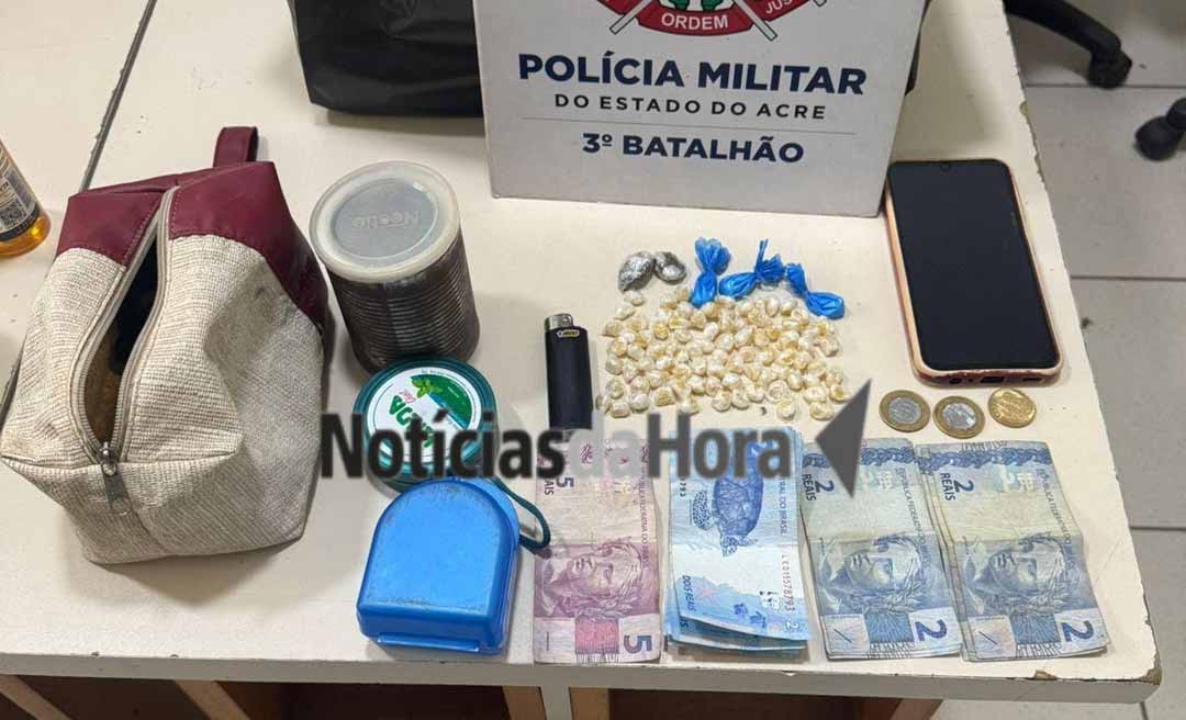 Força Tática II do 3º BPM prende suspeito por tráfico de drogas em Rio Branco
