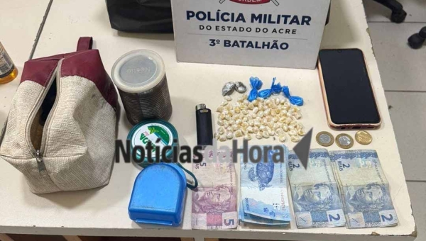 Força Tática II do 3º BPM prende suspeito por tráfico de drogas em Rio Branco
