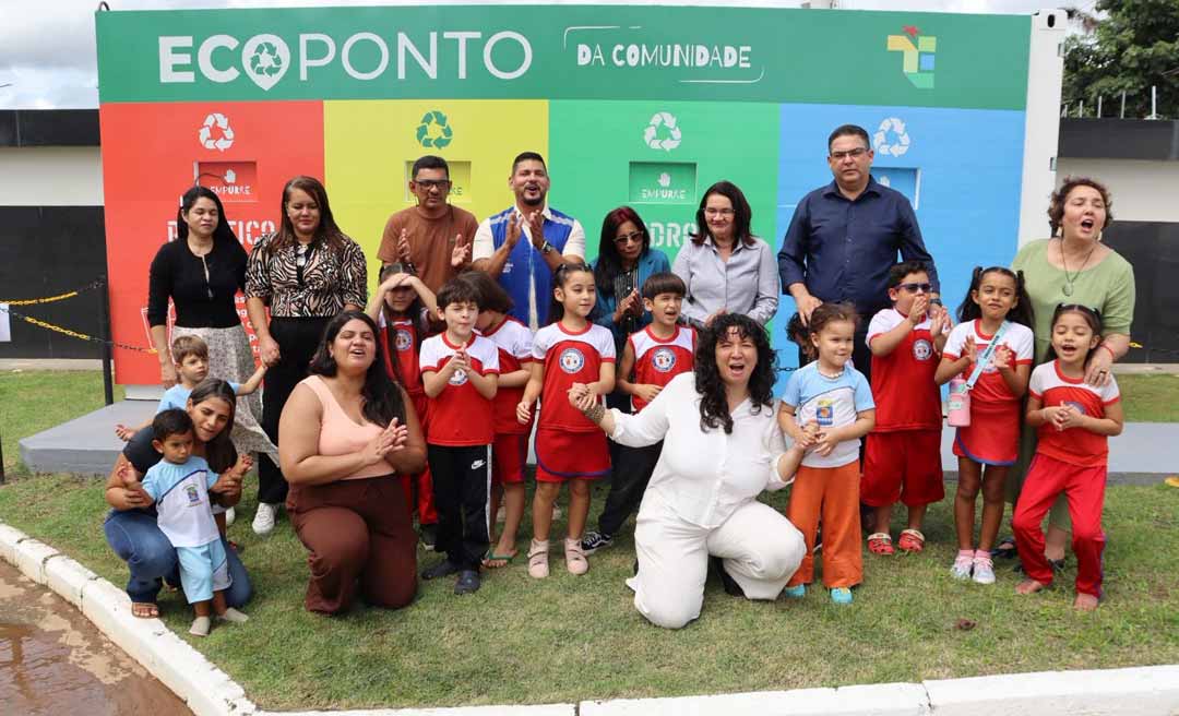 Com ação educativa, TCE-AC inaugura Ecoponto para descarte de materiais recicláveis