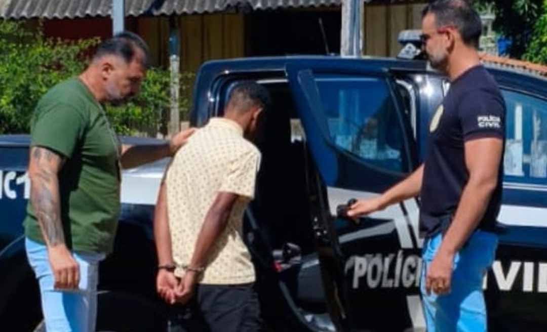 Suspeito de vender drogas perto de escola é preso em flagrante pela Polícia Civil em Xapuri