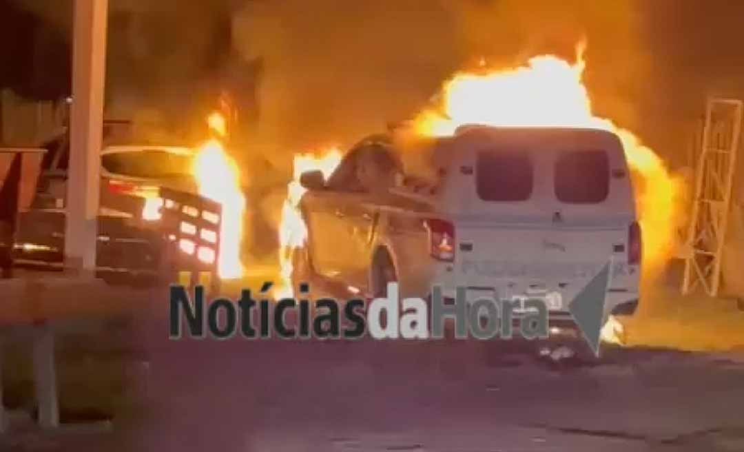 Incêndio atinge viaturas em quartel desativado da PM e caso é investigado no interior do Acre