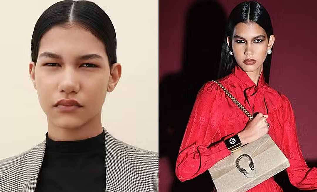 Modelo brasileira de 19 anos sai do interior do Acre e vive ascensão internacional: 'Origem indígena orienta meu olhar'