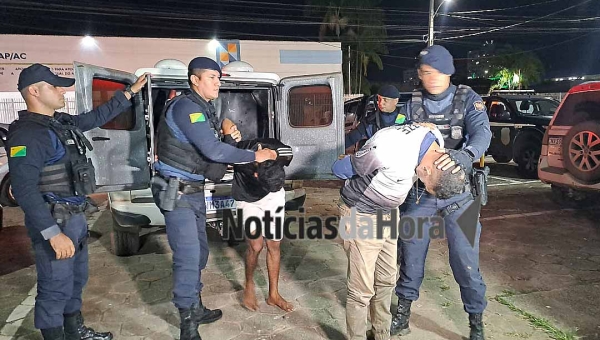Força Tática do 3º BPM impede extorsão com sequestro, resgata vítima e prende trio em Rio Branco