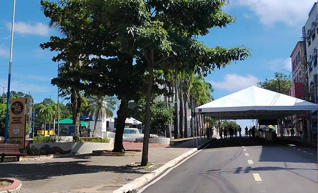 Ruas do Centro de Rio Branco são interditadas para atividades do Dia do Trabalhador