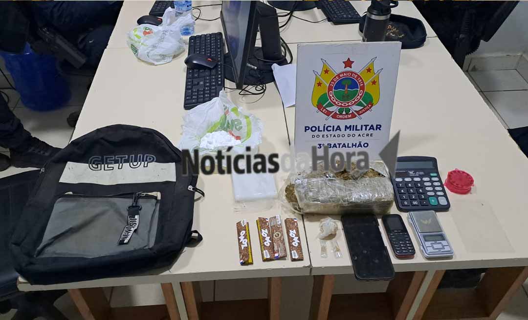 Denúncia anônima leva PM a apreender quase 1 kg de drogas em residência no Tancredo Neves