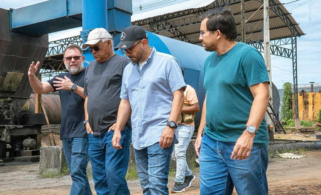 Prefeito vistoria usina de asfalto e anuncia reforço nas ações de tapa-buracos em Rio Branco