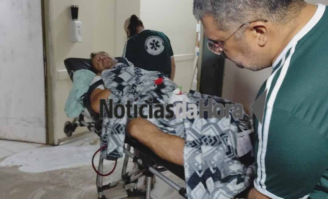 Homem tem pulmão e fígado perfurados após discussão em bar no interior do Acre
