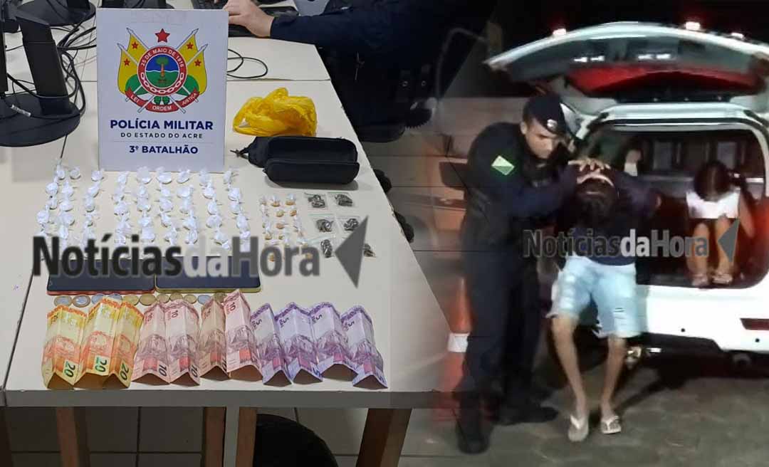 Adolescentes de 16 anos são apreendidos com drogas em ponto conhecido pelo tráfico em Rio Branco