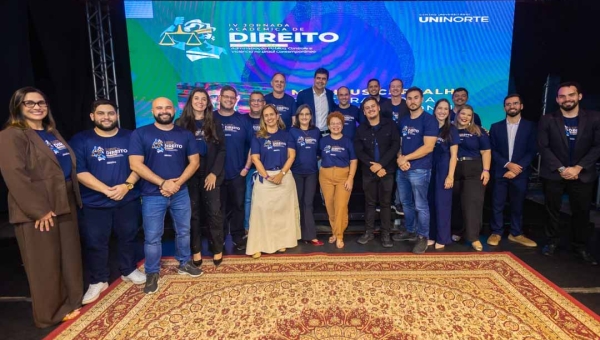 IV Jornada Acadêmica da Uninorte reúne 1,3 mil estudantes e debate crise do Estado, violência e desafios da gestão pública