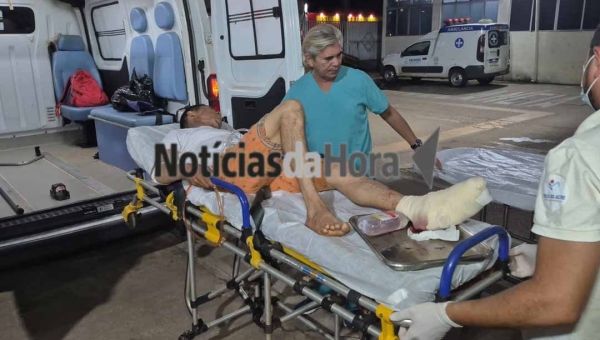 Trabalhador rural perde o pé após lâmina de roçadeira se romper durante serviço no interior do Amazonas