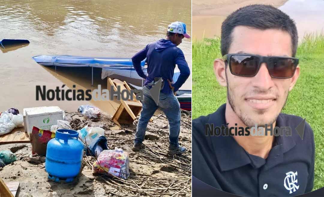 Naufrágio no rio Iaco deixa jovem desaparecido e mobiliza buscas no interior do Acre