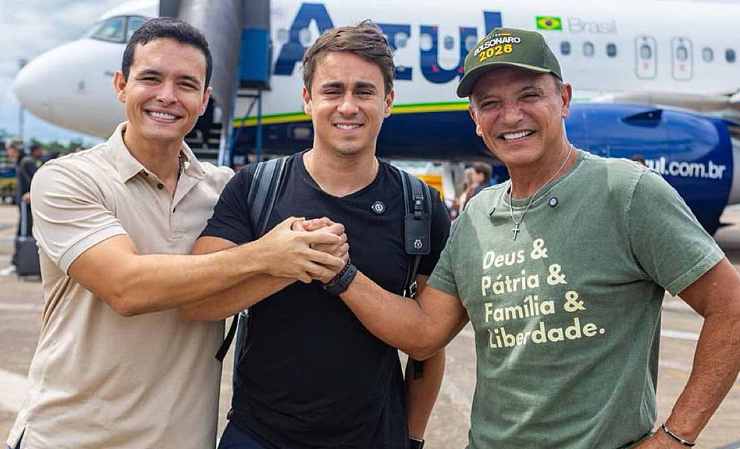 Nikolas Ferreira chega ao Acre e segue de avião direto para Feijó