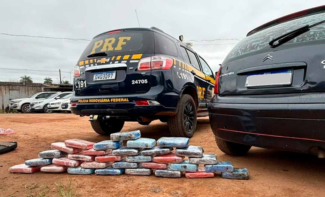 Mais de 30 quilos de maconha pura são apreendidos no Acre em operação da PRF